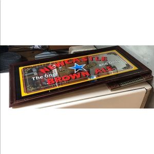 Framed New castle Brown Ale Brewery Bar/Pub Mirror